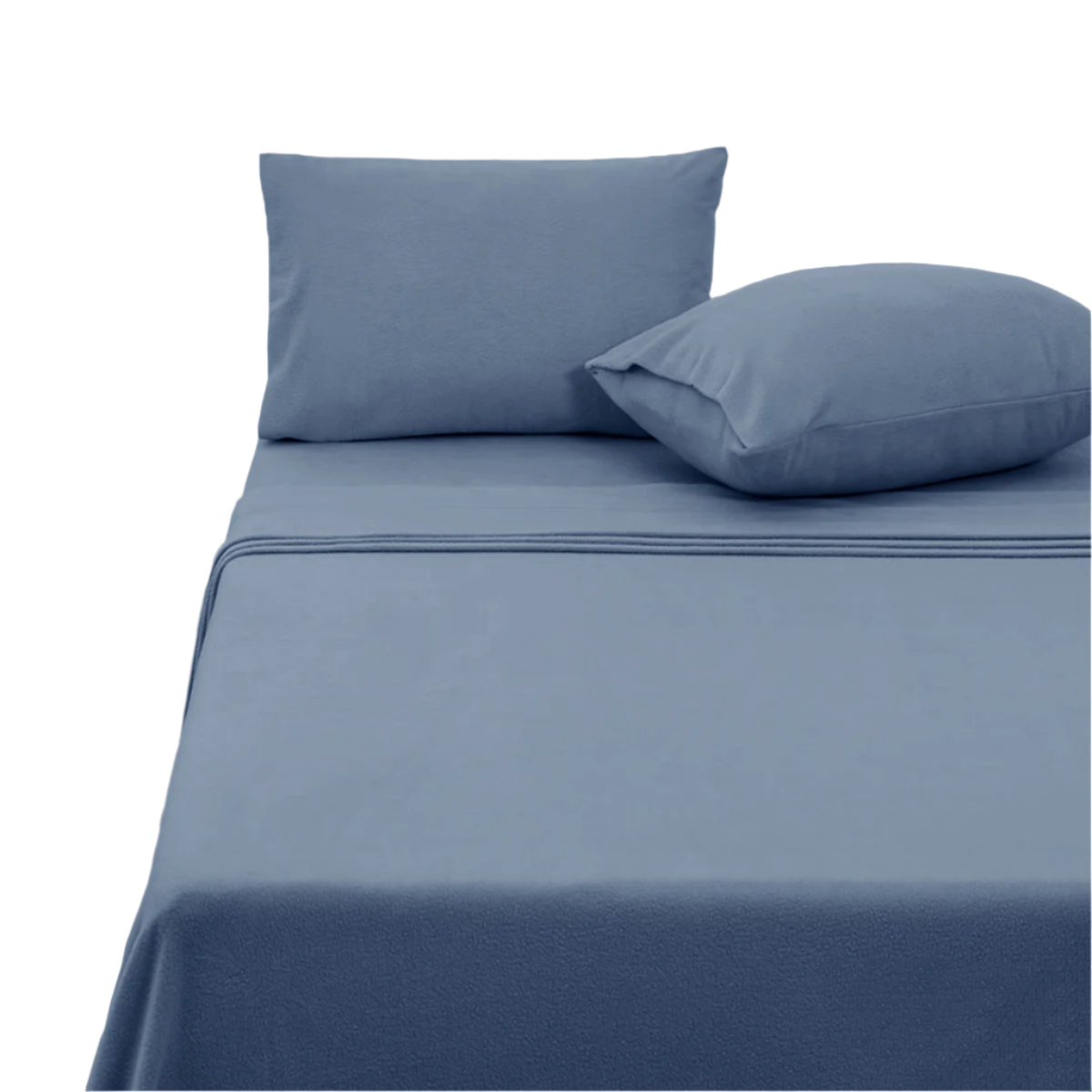 Polar Fleece Sheet Set Queen 36Cm Wall Airforce Blue Sheets
