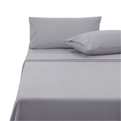 Polar Fleece Sheet Set King 36Cm Wall With Pillowcases Grey Sheets