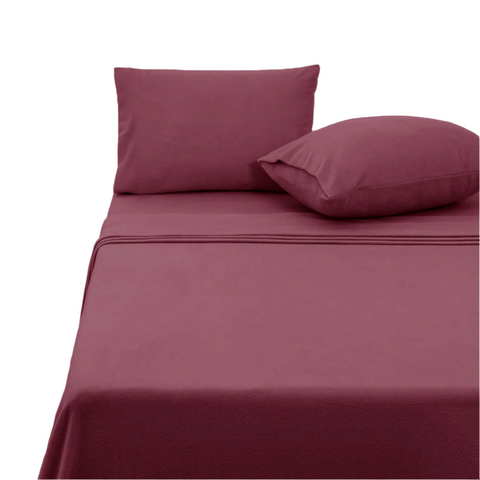 Polar Fleece Sheet Set Queen 36Cm Wall Rosewood Sheets