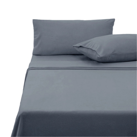 Polar Fleece Sheet Set King 36Cm Wall With Pillowcases Slate Sheets