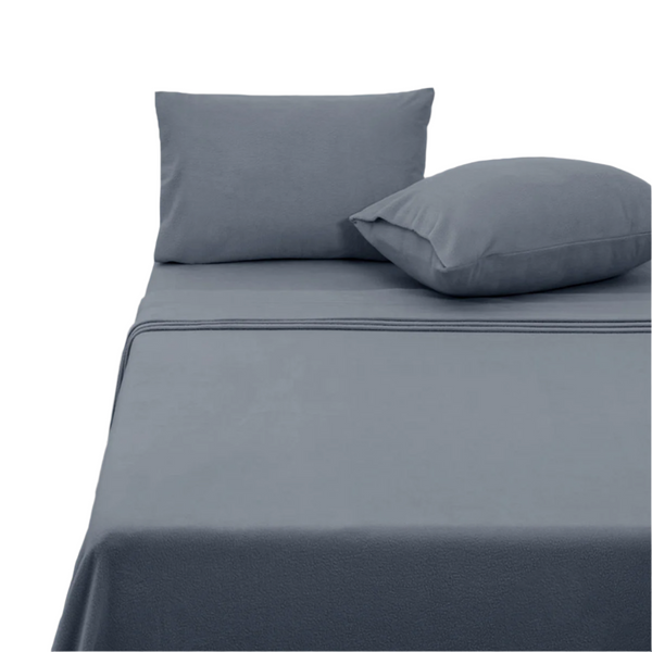 Polar Fleece Sheet Set Queen 36Cm Wall Slate Sheets