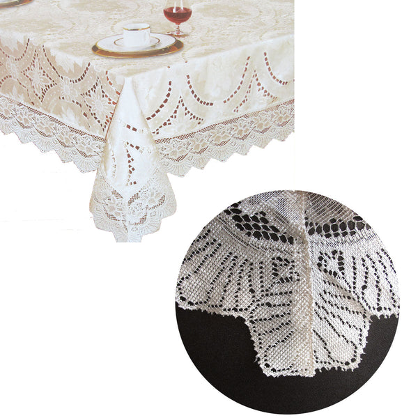 Chapel Gate Sophia Cream Cutwork Lace Tablecloth 180 X 270 Cm Table Cloths