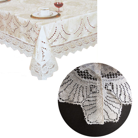 Chapel Gate Sophia Cream Cutwork Lace Tablecloth 180 X 270 Cm Table Cloths