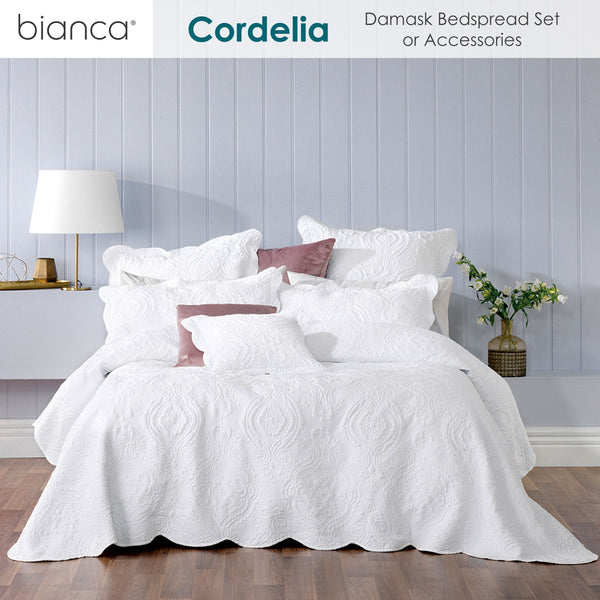 Bianca Elegance Cordelia White Bedspread Set For Home & Garden Other Bedding