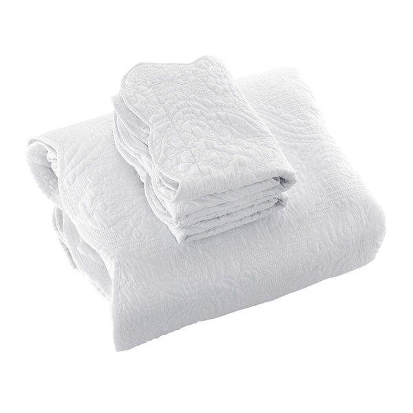 Bianca Elegance Cordelia White Bedspread Set For Home & Garden Other Bedding