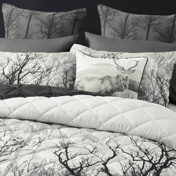 Bianca Boscage Black Forest Printed Quilted Polyester Coverlet Set Double Bed Quilts