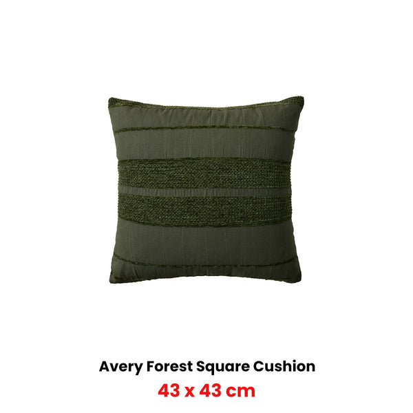Bianca Avery Forest Square Filled Cushion 43 X 43Cm Cushion Covers