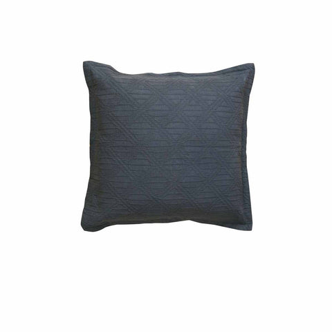 Bianca Hallston Charcoal Square Filled Cushion 43 X 43Cm Cushions & Decorative Pillows