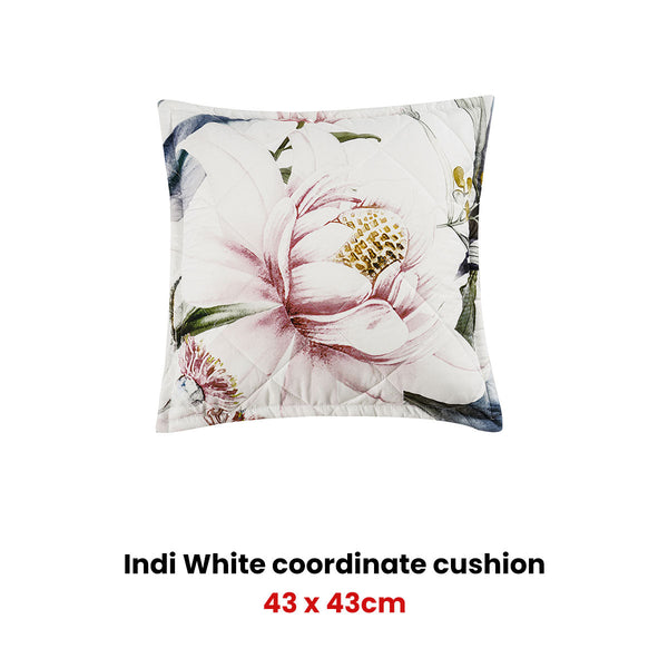 Bianca Indi White Square Filled Cushion 43Cm Home Decor Cushions & Decorative Pillows