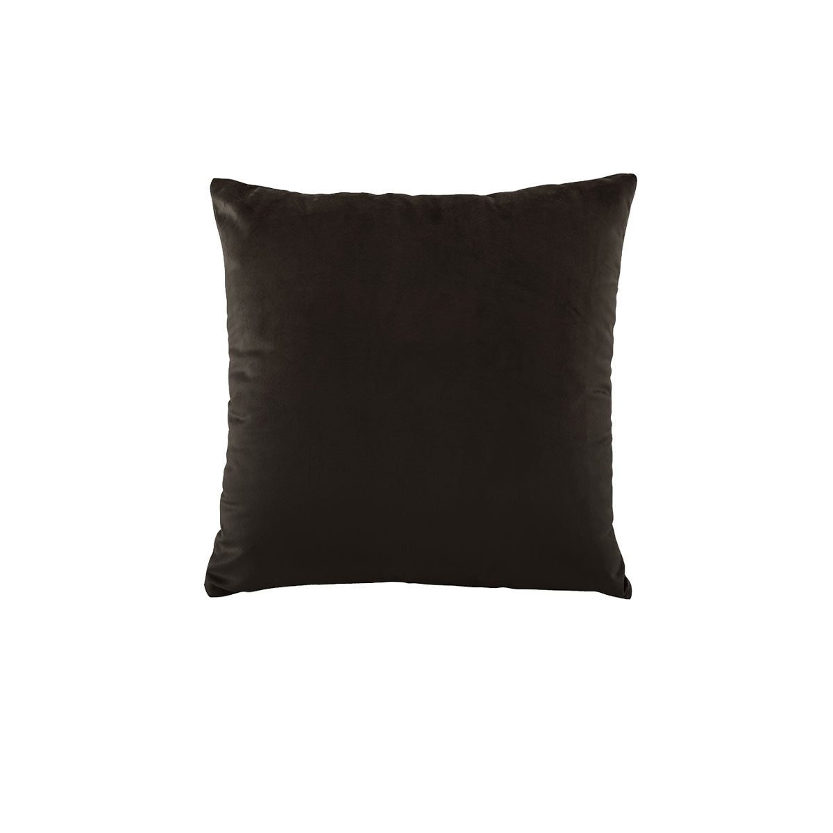 Bianca Vivid Coordinates Square Velvet Cushion Chocolate 43 X 43Cm Cushions & Decorative Pillows