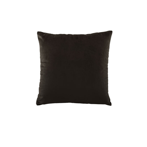Bianca Vivid Coordinates Square Velvet Cushion Chocolate 43 X 43Cm Cushions & Decorative Pillows