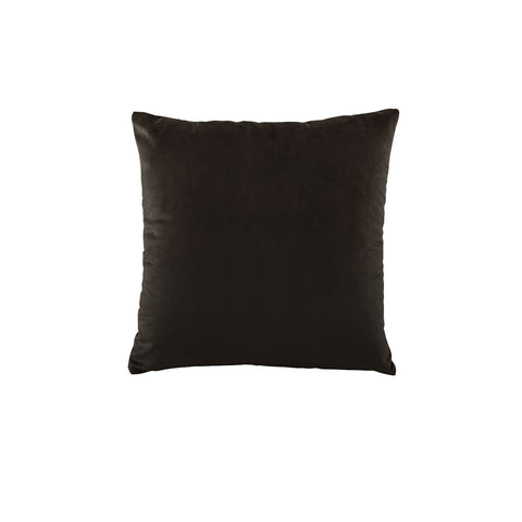 Bianca Vivid Coordinates Square Velvet Cushion Chocolate 43 X 43Cm Cushions & Decorative Pillows