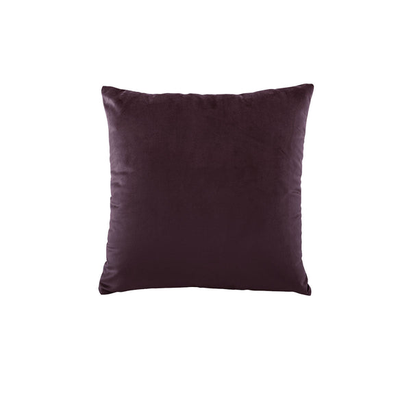 Bianca Vivid Coordinates Square Velvet Cushion Plum 43 X 43Cm Cushions & Decorative Pillows