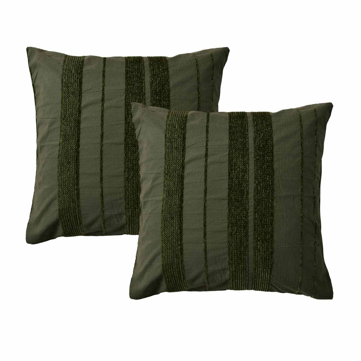 Bianca Pair Of Avery Forest European Pillowcases 65 X 65Cm Pillow Cases