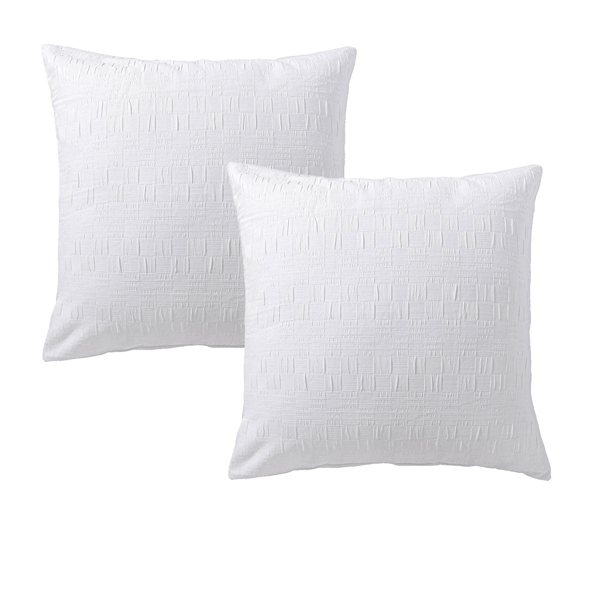 Bianca Pair Of Cosmo White Pillowcases 65 X 65Cm Pillow Cases