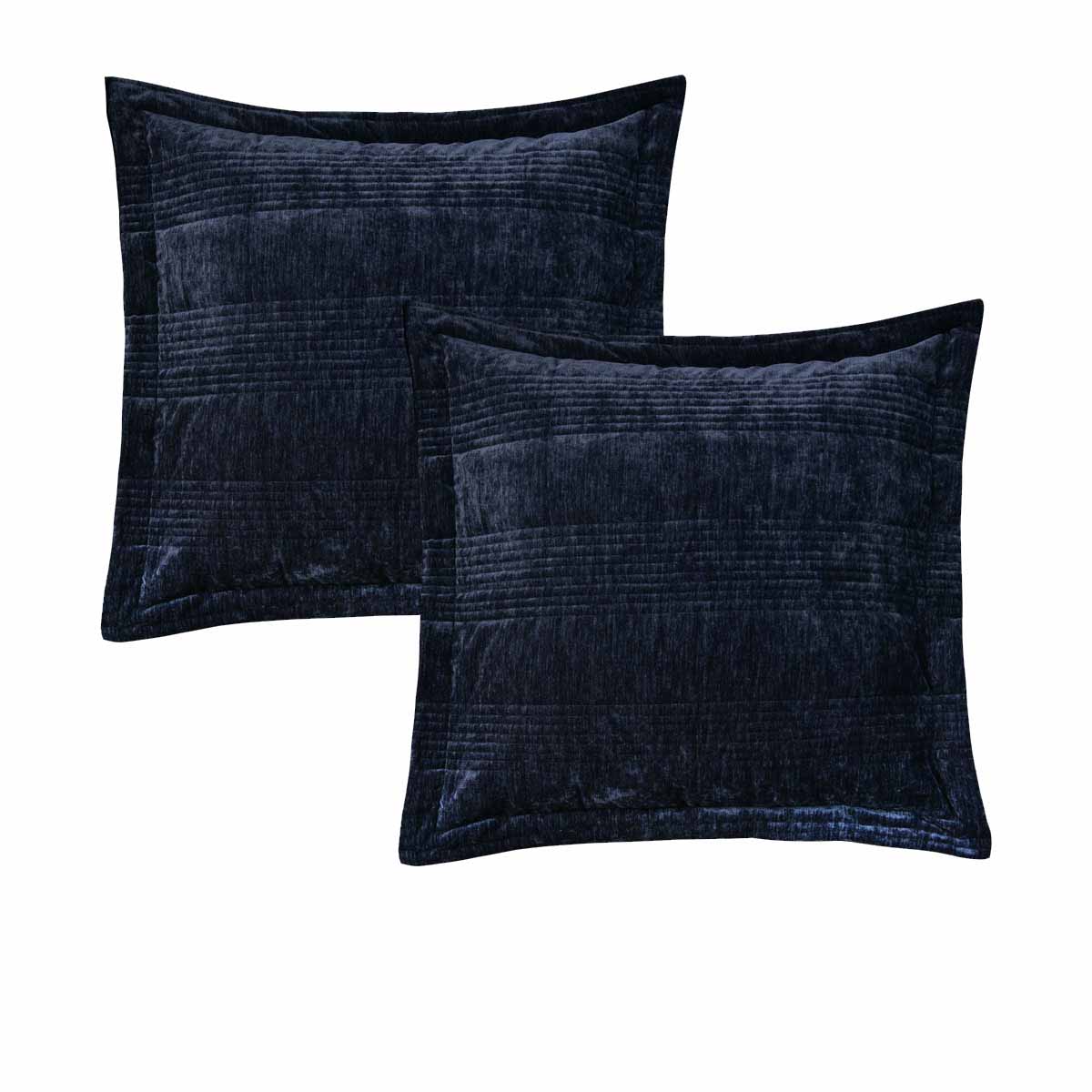 Bianca Pair Of Cyrano Indigo European Pillowcases 65 X 65Cm Pillow Cases