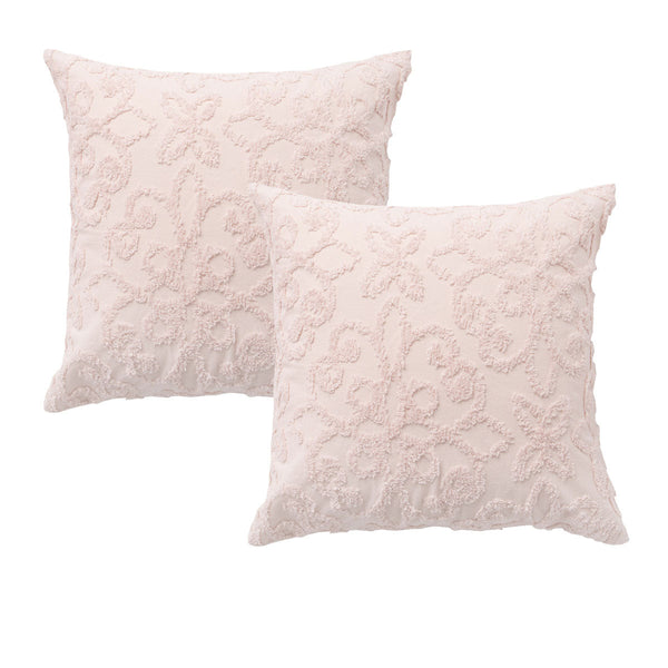 Bianca Pair Of Ella Blush Pillowcases 65 X 65Cm Pillow Cases