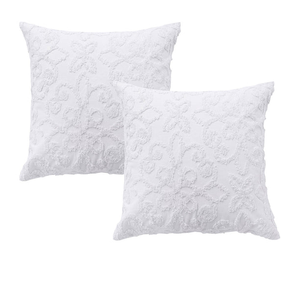 Bianca Pair Of Ella White European Pillowcases 65 X 65Cm Pillow Cases