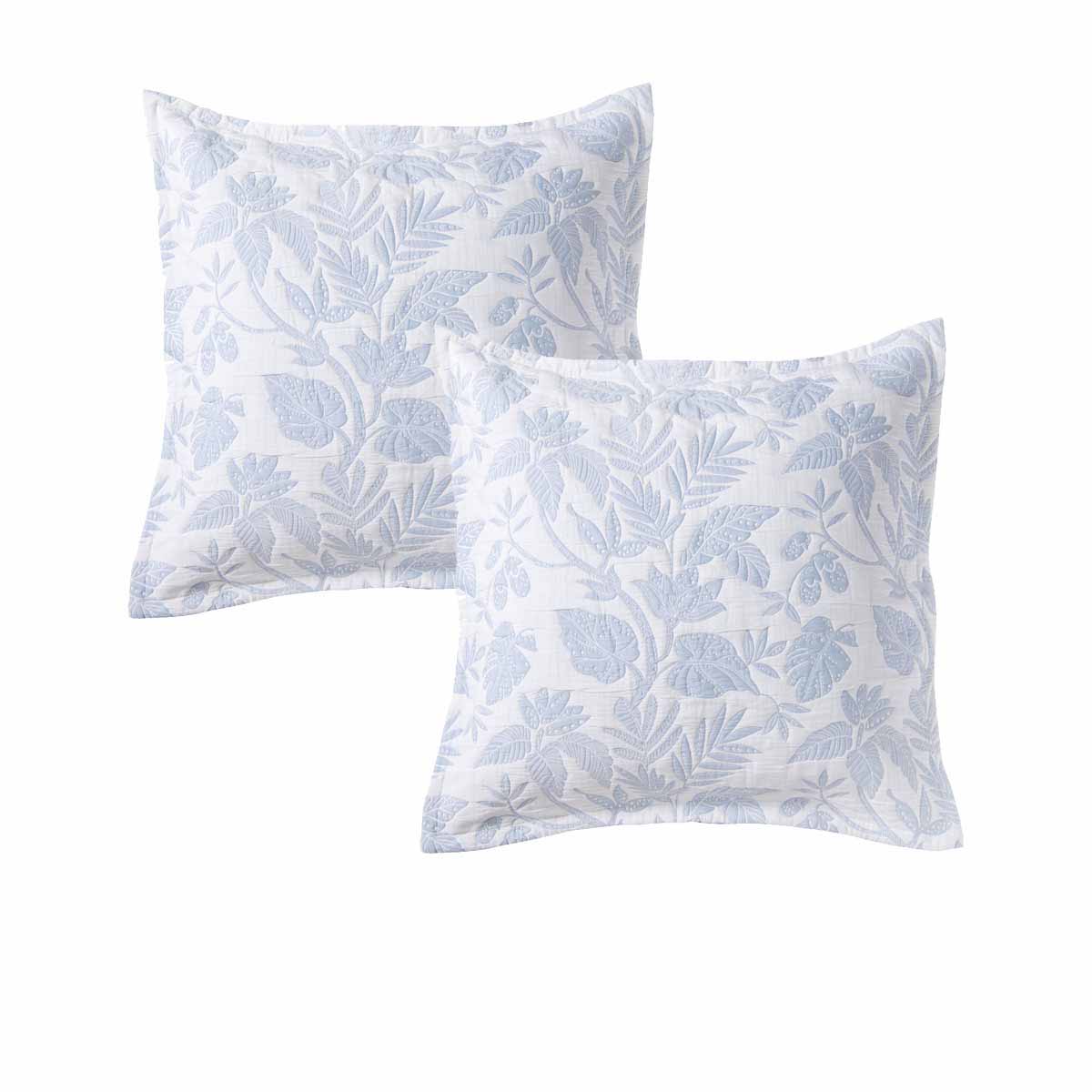 Bianca Pair Of Laurieton White European Pillowcases 65 X 65Cm Pillow Cases