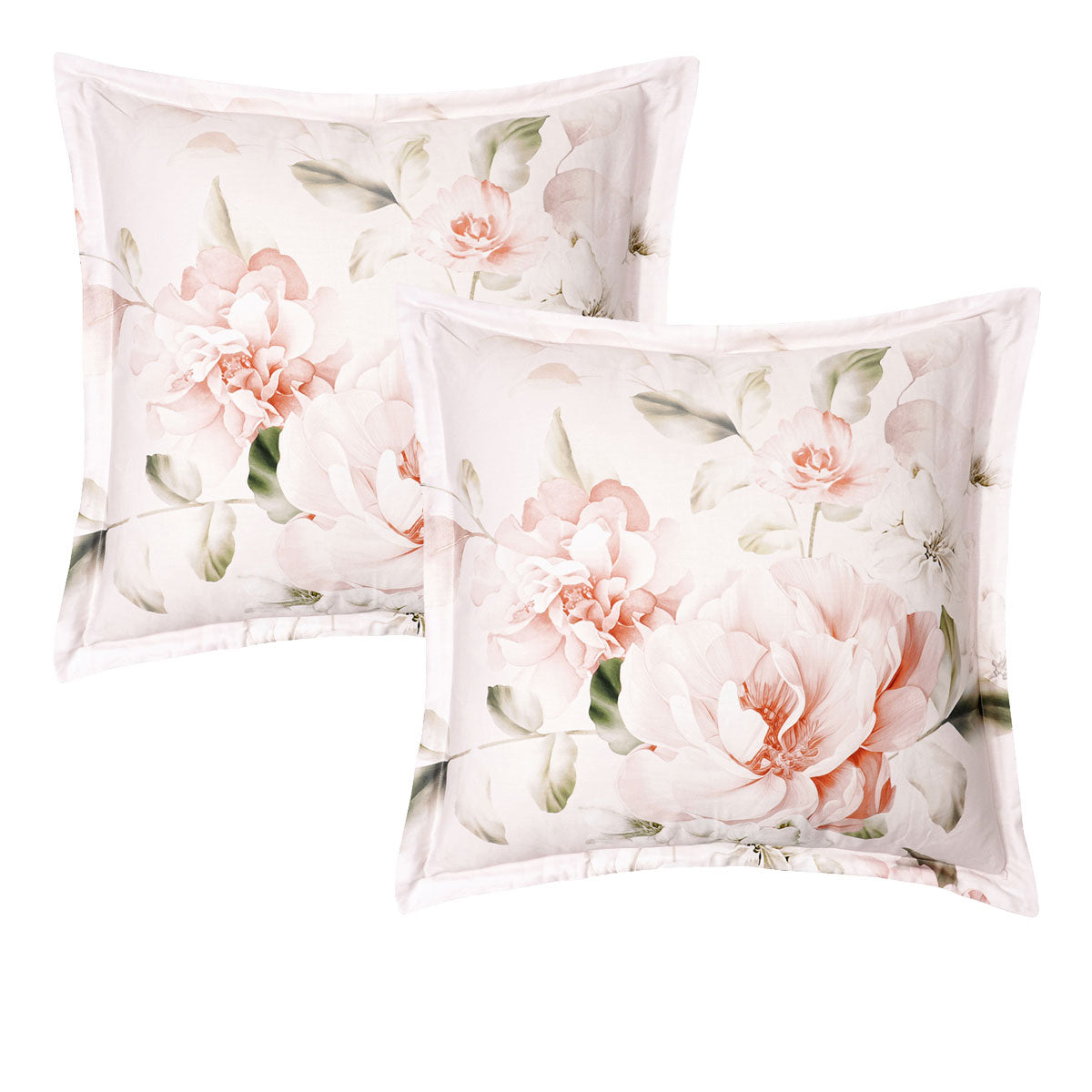 Bianca Pair Of Layla White Pillowcases 65 X 65Cm Pillow Cases