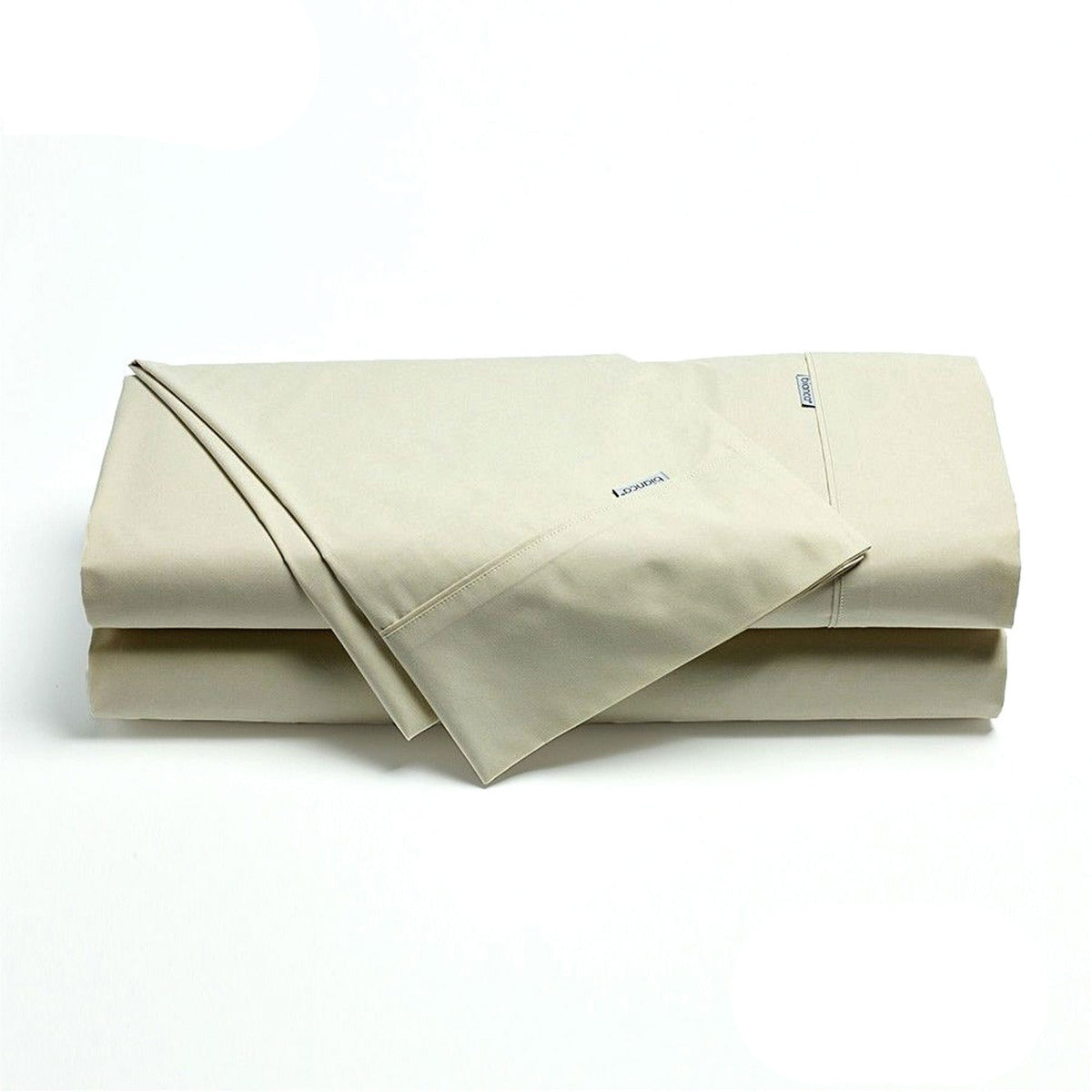 Bianca Heston Cotton Percale Sheet Set Stone Super King Sheets