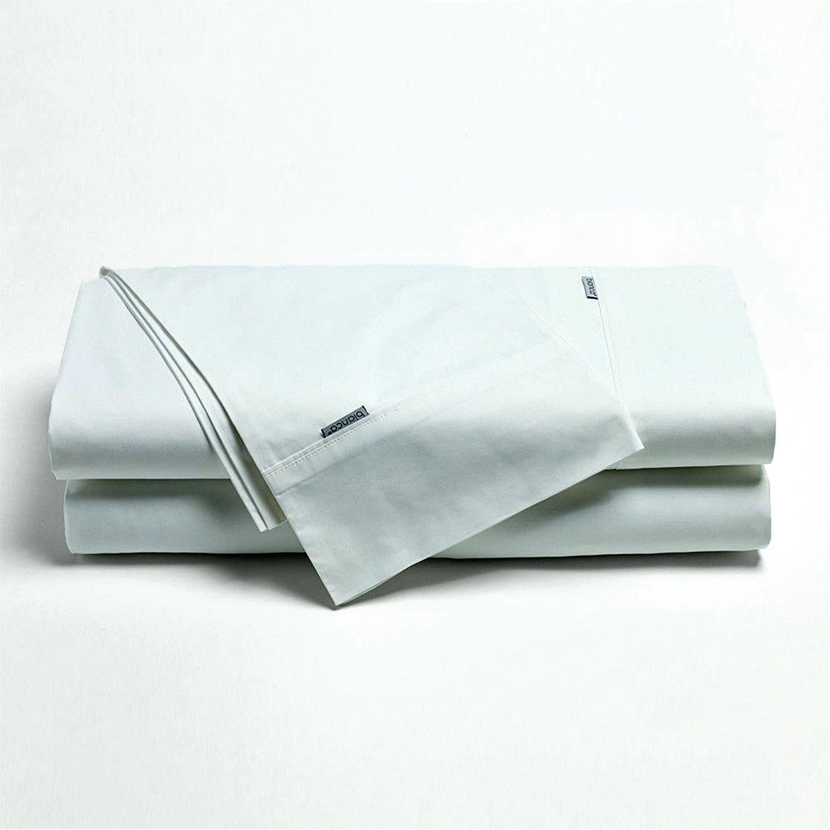 Bianca Heston Cotton Percale Sheet Set White Double Sheets