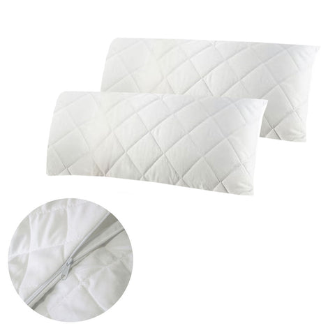 Easyrest Pair Of King Quilted Pillow Protectors 52 X 92 Cm Pillow Cases
