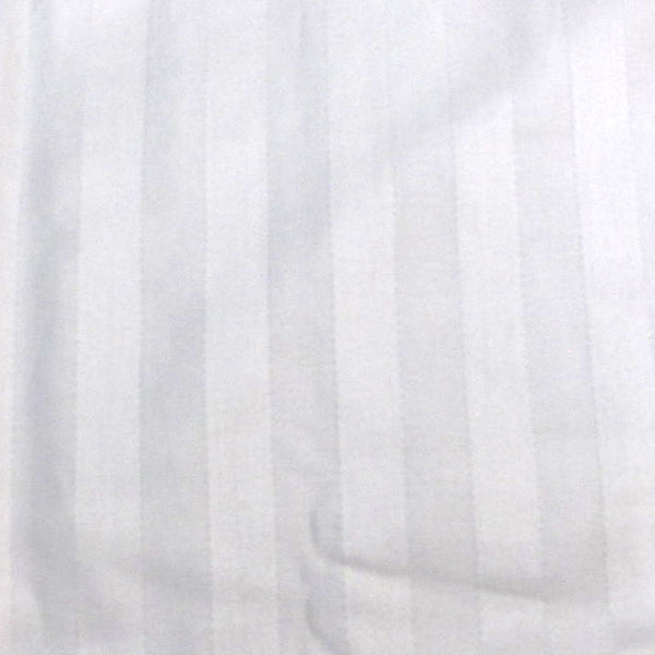 600Tc Pair Of Wide Self Striped Pillowcases White Pillow Cases