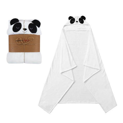 Happy Kids Panda Hooded Blanket Blankets & Throws