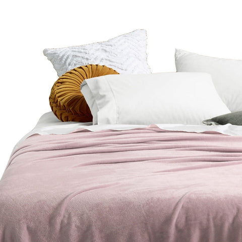 Accessorize Super Soft Blanket Queen/King Blush Blankets