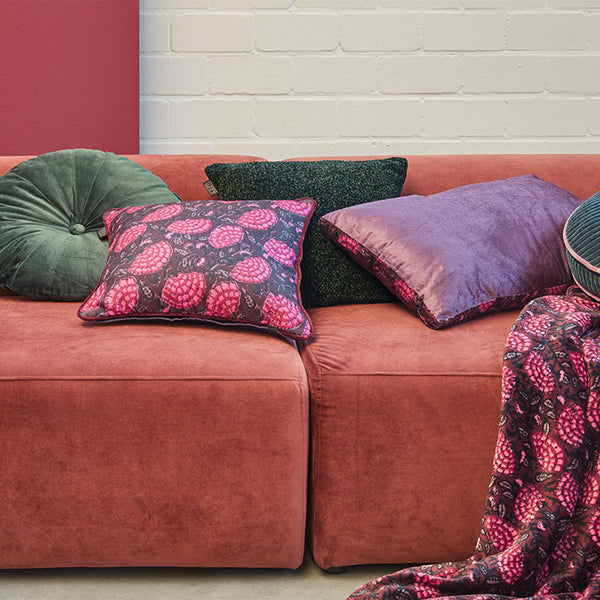 Ayda Pink Floral Square Filled Cushion 45Cm X Cushion Covers