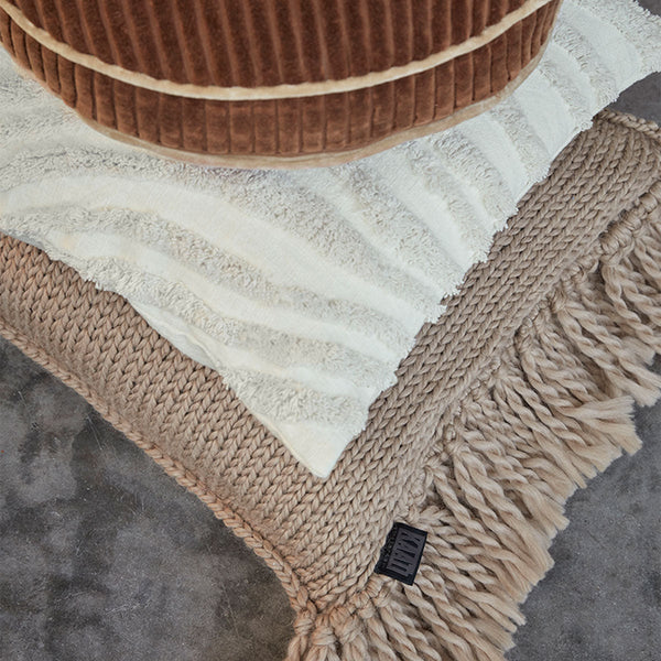 Jonine Sand Square Filled Cushion 45Cm X Cushion Covers