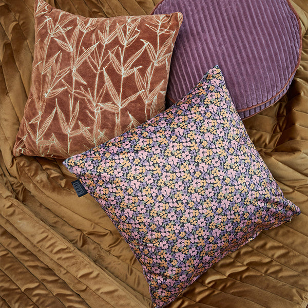 Liya Multi Floral Square Filled Cushion 43Cm X Cushion Covers