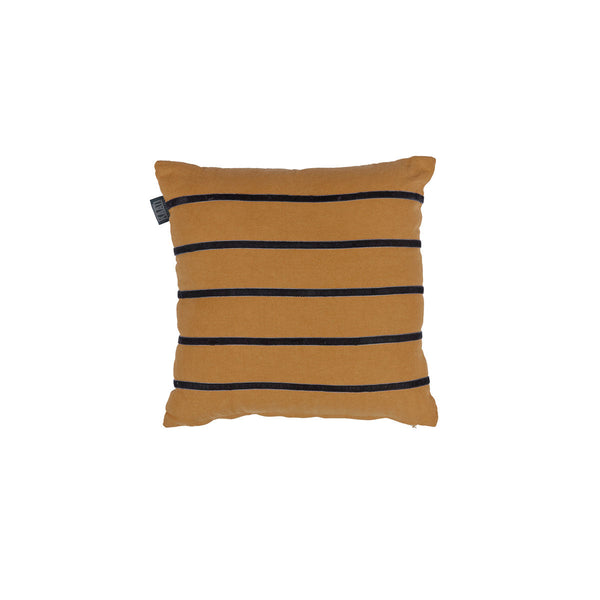 Myron Brown Stripe Square Filled Cushion 40Cm X Cushion Covers