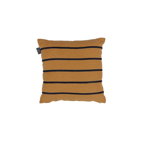 Myron Brown Stripe Square Filled Cushion 40Cm X Cushion Covers