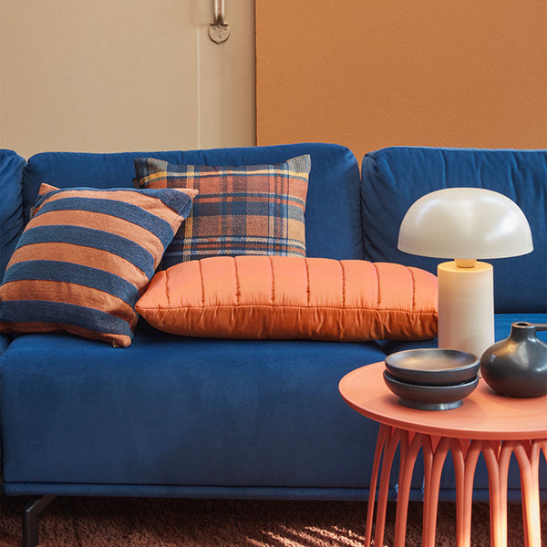 Nissa Multi Stripe Square Filled Cushion 45Cm X Cushion Covers