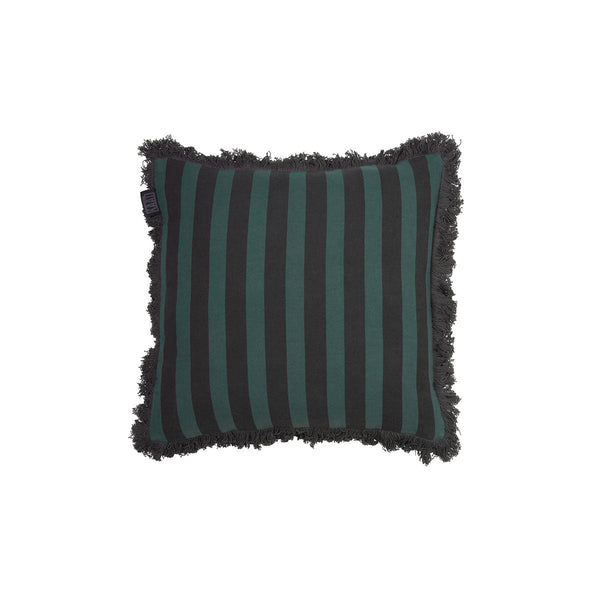 Kaat Amsterdam Viggo Green Stripe Square Filled Cushion 45Cm X Cushion Covers