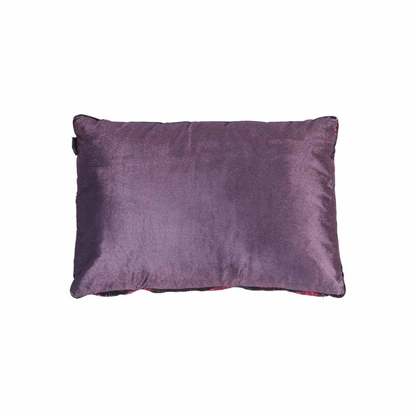 Kaat Amsterdam Boline Aubergine Velvet Oblong Filled Cushion 40Cm X 60Cm Cushions & Decorative Pillows