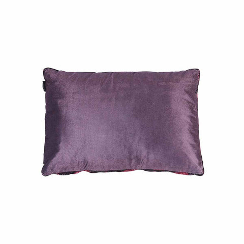 Kaat Amsterdam Boline Aubergine Velvet Oblong Filled Cushion 40Cm X 60Cm Cushions & Decorative Pillows