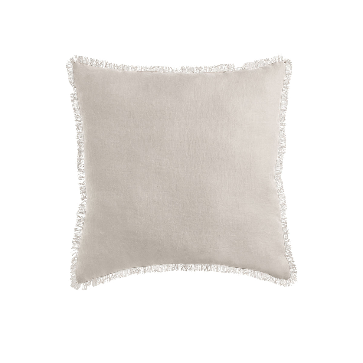 Design Natural French Linen Filled Square Cushion 55Cm Cushions & Decorative Pillows