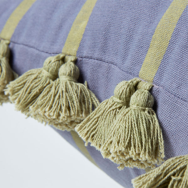 Kaat Amsterdam Jelke Mauve Stripes Oblong Filled Cushion 40Cm X 60Cm Cushions & Decorative Pillows