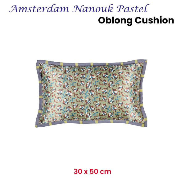Nanouk Pastel Floral Oblong Filled Cushion 30Cm X 50Cm Cushion Covers