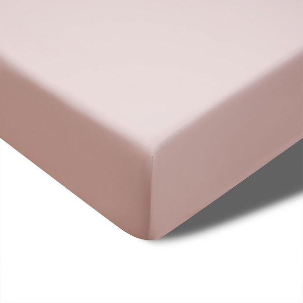 Accessorize 400Tc Blush Bamboo Cotton Fitted Sheet King Single 107Cm X 203Cm Sheets
