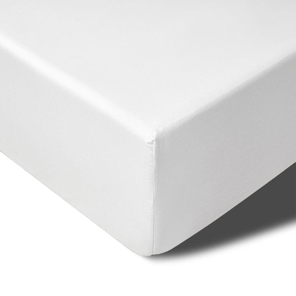 Accessorize White Bamboo Cotton Fitted Sheet 50Cm Wall King Sheets
