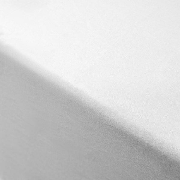 Accessorize White Bamboo Cotton Fitted Sheet 50Cm Wall King Sheets