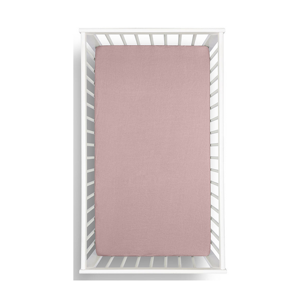Little Gem 1 Pc Pale Mauve Hemp Cot Fitted Sheet Sheets