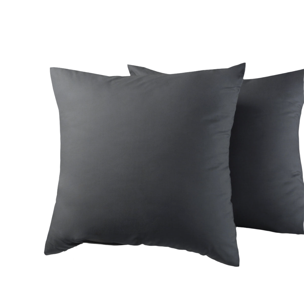 Accessorize Pair Of Cotton Polyester Pillowcases Charcoal Pillow Cases