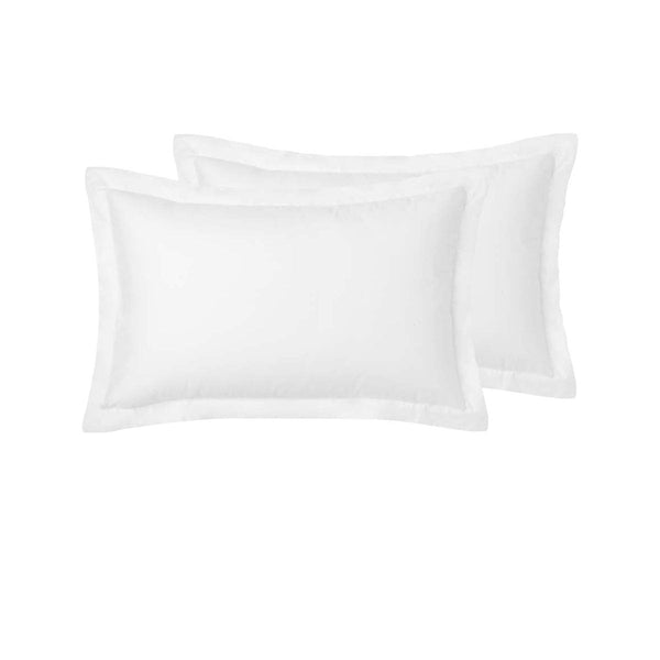 Accessorize Pair Of White Tailored Hotel Deluxe Cotton Pillowcases Pillow Cases