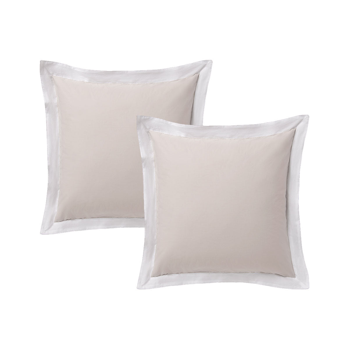 White Natural Tailored Hotel Deluxe Cotton European Pillowcases Pillow Cases