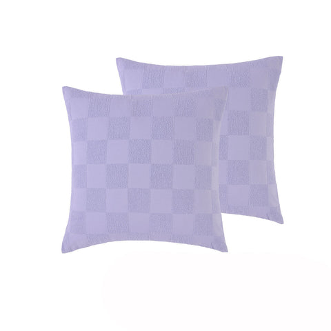 Accessorize Pair Of Tipo Lilac Chenille Pillowcases 65 X 65Cm Pillow Cases